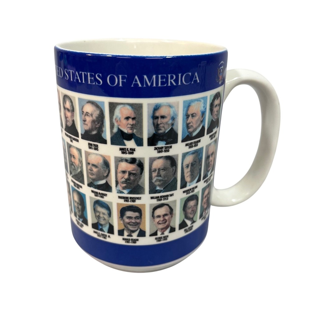 Smithsonian US Presidents Coffee Mug National Museum of American History Blue